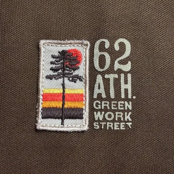 Vintage Mossimo Brown Yellow Zip Up 70's Show Look Jacket Zip Up Sz L Unisex - Picture 4 of 14